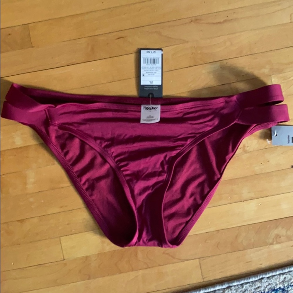 Maroon swim bottoms